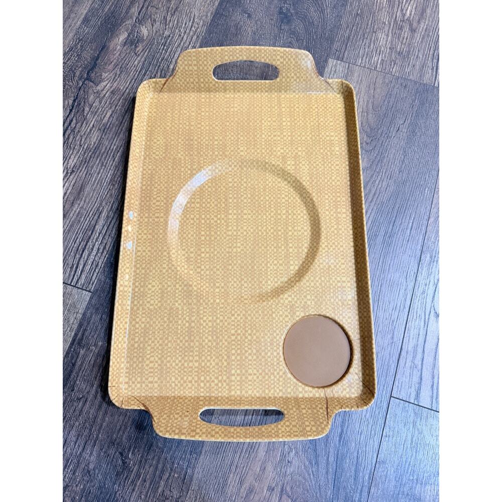 Vintage Lapper Melamine Non-Slip Dining Lap TV Tray With Handles